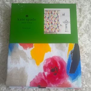 Kate Spade paintball floral shower curtain